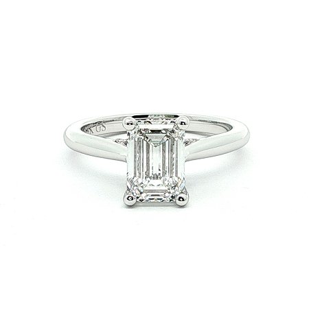 Cathedral Engagement Ring with IGI LG Diamonds 1.79ct Total Weight