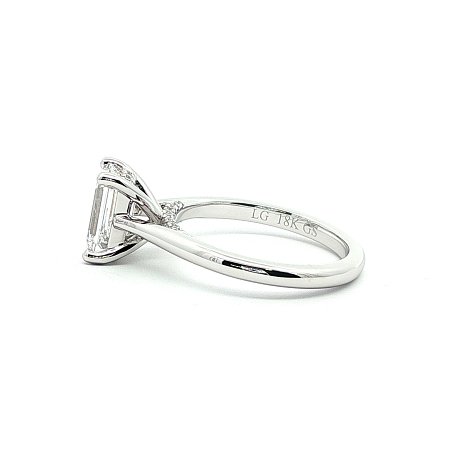 Cathedral Engagement Ring with IGI LG Diamonds 1.79ct Total Weight