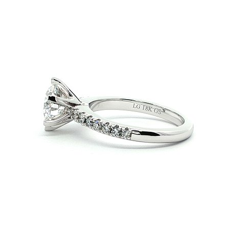 Tribute Engagement Ring with IGI LG Diamonds 1.61ct Total Weight