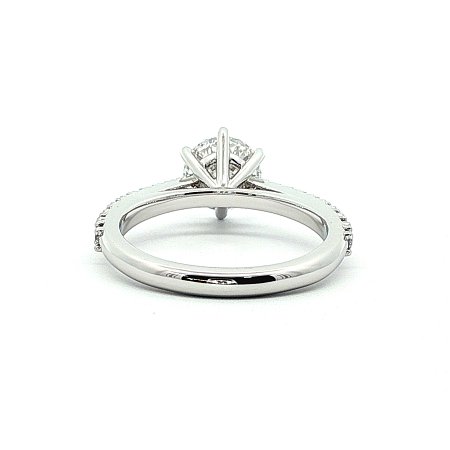 Cathedral Engagement Ring with IGI LG Diamonds 1.23ct Total Weight