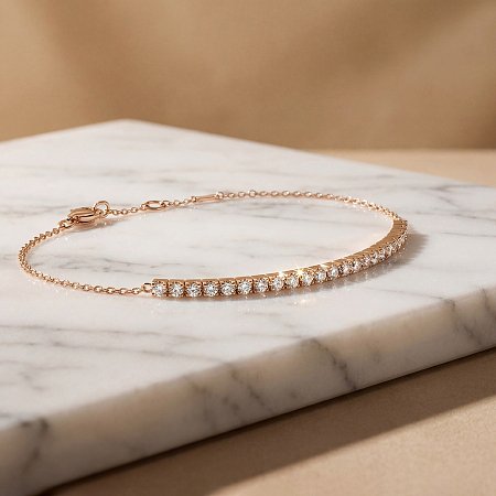 Diamond Bracelet with Natural Diamonds 0.30ct Total Weight