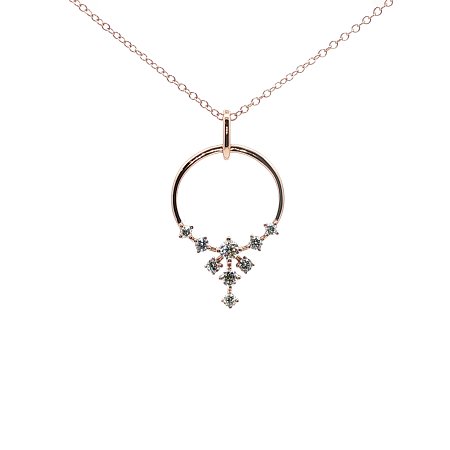 Diamond Necklace with Natural Diamonds 0.28ct Total Weight