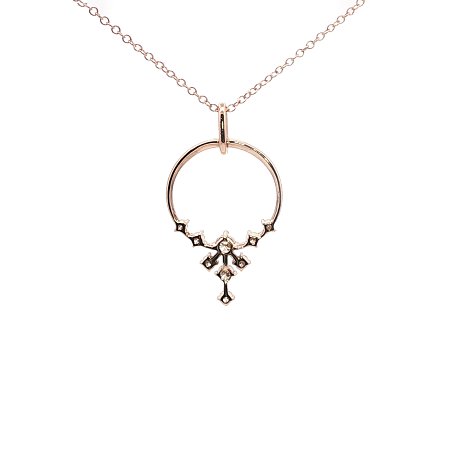 Diamond Necklace with Natural Diamonds 0.28ct Total Weight