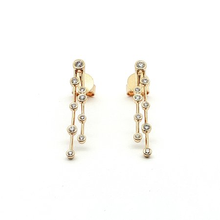Diamond Drop Earring with Natural Diamonds 0.25ct Total Weight
