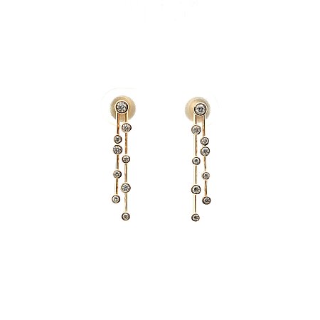 Diamond Drop Earring with Natural Diamonds 0.25ct Total Weight
