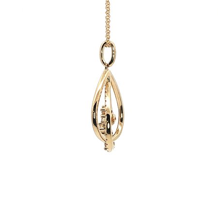 Diamond Drop Necklace with Natural Diamonds 0.20ct Total Weight