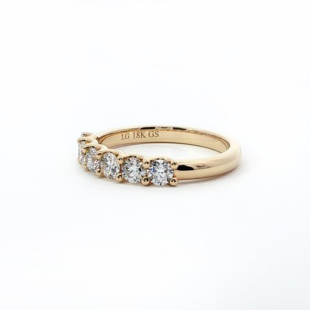 Stacker U Shaped Wedding Ring with Lab-grown Diamonds 0.6ct Total Weight