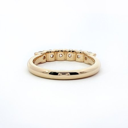 Stacker U Shaped Wedding Ring with Lab-grown Diamonds 0.6ct Total Weight