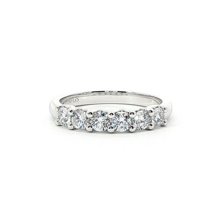 Stacker U Shaped Wedding Ring with Lab-grown Diamonds 0.6ct Total Weight