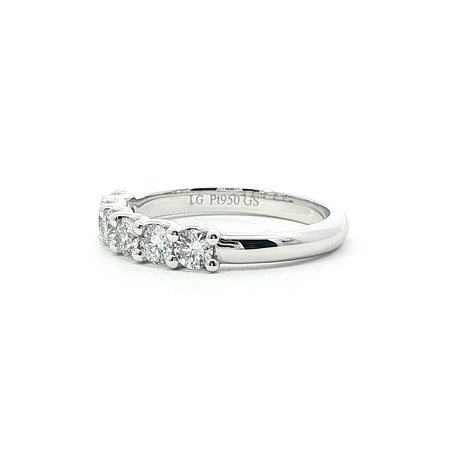Stacker U Shaped Wedding Ring with Lab-grown Diamonds 0.6ct Total Weight