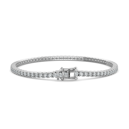 Tennis Bracelet with Round Natural Diamonds 2.75cts Total Weight