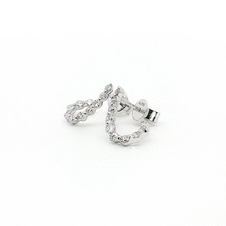 Round Lab Grown Diamond Stud Earrings 0.684ct Total Weight