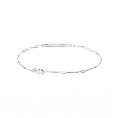 Round Lab Grown Pave Diamond Bar Bracelet 0.126ct Total Weight