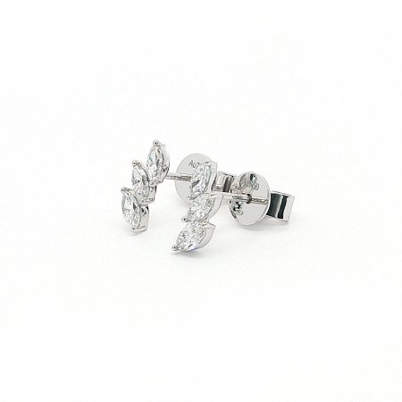 Marquise Lab Grown Diamond Stud Earrings 0.416ct Total Weight