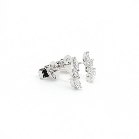 Marquise Lab Grown Diamond Stud Earrings 0.416ct Total Weight