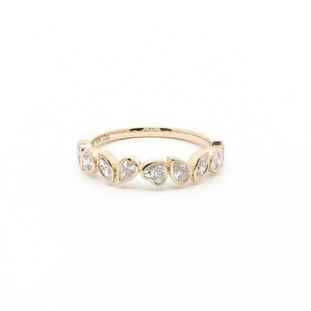 Pear, Marquise, Heart & Round Lab Grown Diamond Stacker Ring 0.766ct Total Weight