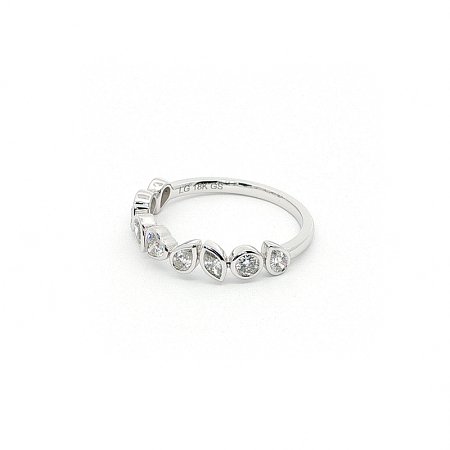 Pear, Marquise, Heart & Round Lab Grown Diamond Stacker Ring 0.766ct Total Weight