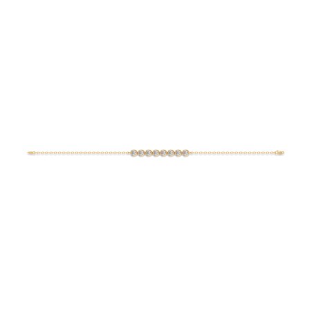 Bezel Diamond Bracelet with Oval Lab Grown 0.88ct Total Weight