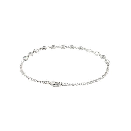 Bezel Chain Bracelet with Round Lab Grown Diamonds 1.2ct Total Weight