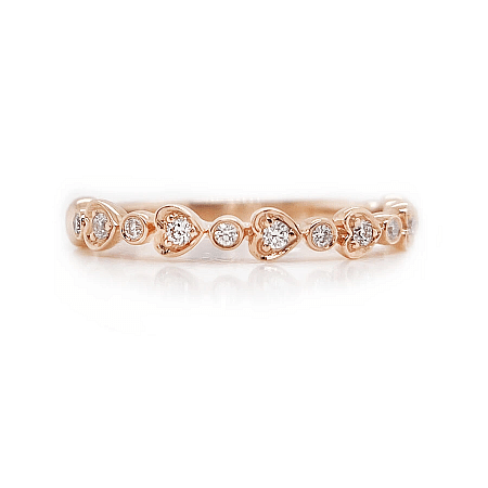 Heart Stacker Ring 0.11cts