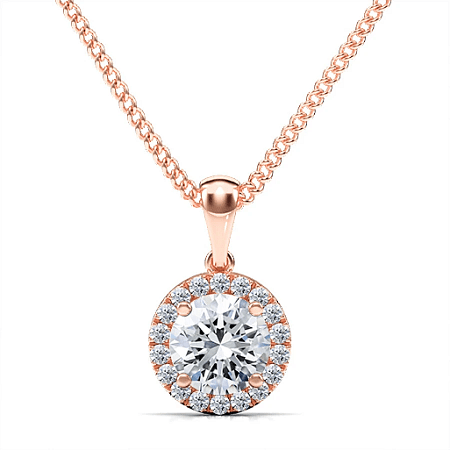 Angeli Halo Claw Set Pendant