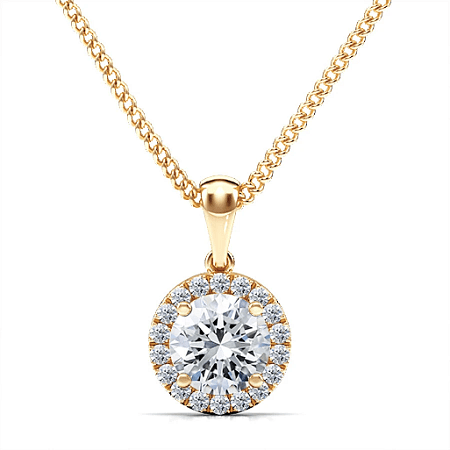 Angeli Halo Claw Set Pendant