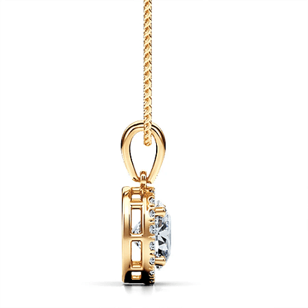 Angeli Halo Claw Set Pendant