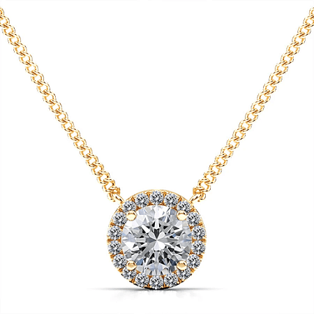 Angeli Halo Claw Set Necklace