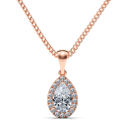 Angeli Halo Claw Set Pendant