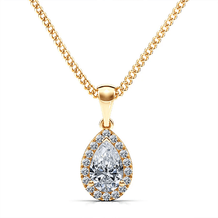 Angeli Halo Claw Set Pendant