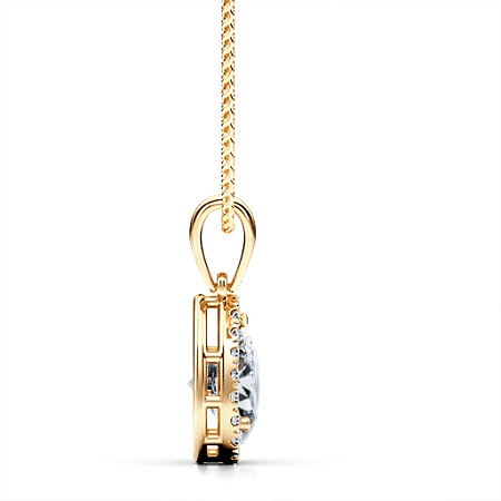 Angeli Halo Claw Set Pendant