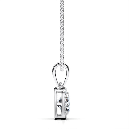 Angeli Halo Claw Set Pendant