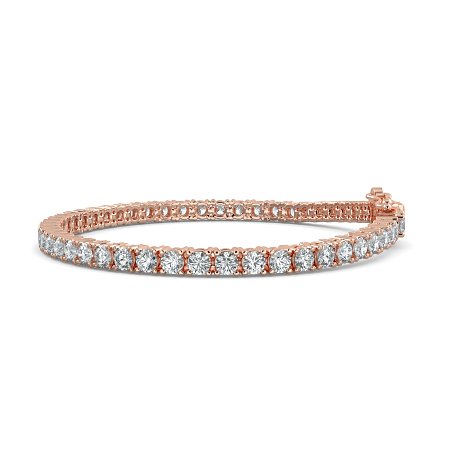 Tennis Bracelet with Round Natural Diamonds 6cts Total Weight