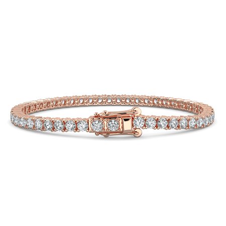 Tennis Bracelet with Round Natural Diamonds 6cts Total Weight