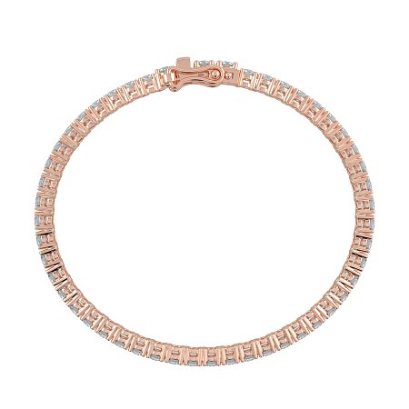 Tennis Bracelet with Round Natural Diamonds 6cts Total Weight