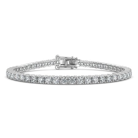 Tennis Bracelet with Round Natural Diamonds 6cts Total Weight