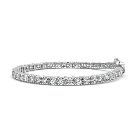 Tennis Bracelet with Round Natural Diamonds 6cts Total Weight