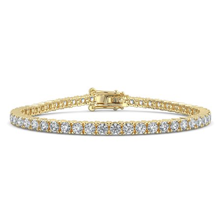 Tennis Bracelet with Round Natural Diamonds 6cts Total Weight