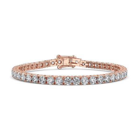 Tennis Bracelet with Round Natural Diamonds 9cts Total Weight