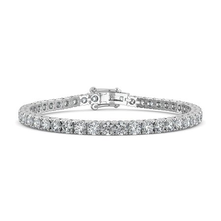 Tennis Bracelet with Round Natural Diamonds 9cts Total Weight