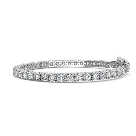 Tennis Bracelet with Round Natural Diamonds 9cts Total Weight