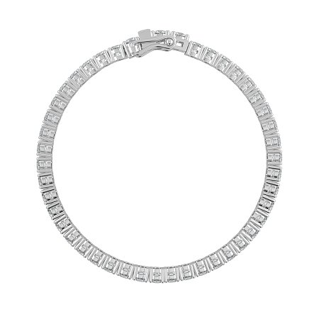 Tennis Bracelet with Round Natural Diamonds 9cts Total Weight