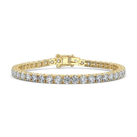 Tennis Bracelet with Round Natural Diamonds 9cts Total Weight