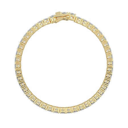 Tennis Bracelet with Round Lab Grown Diamonds 9cts Total Weight
