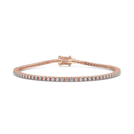 Tennis Bracelet with Round Natural Diamonds 2cts Total Weight