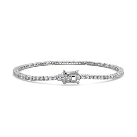 Tennis Bracelet with Round Natural Diamonds 2cts Total Weight