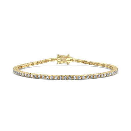 Tennis Bracelet with Round Natural Diamonds 2cts Total Weight