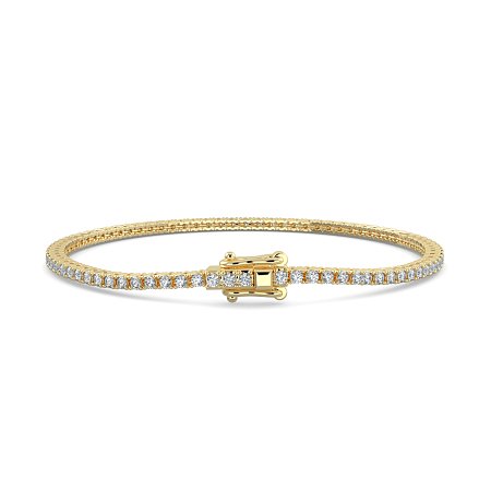 Tennis Bracelet with Round Natural Diamonds 2cts Total Weight