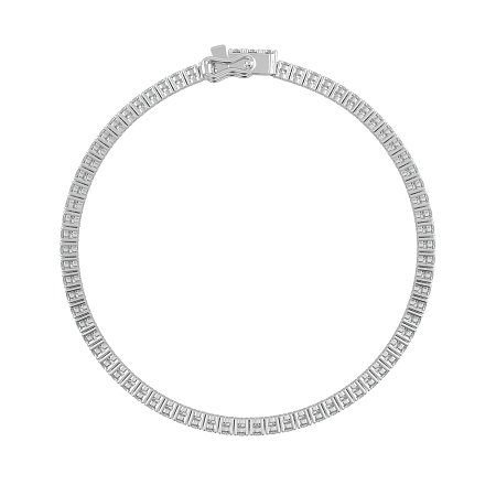 Tennis Bracelet with Round Natural Diamonds 3cts Total Weight