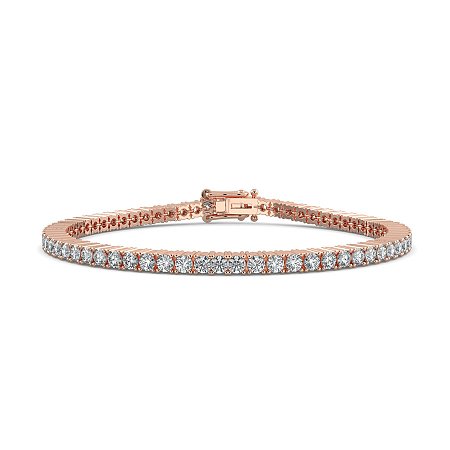 Tennis Bracelet with Round Lab Grown Diamonds 4cts Total Weight